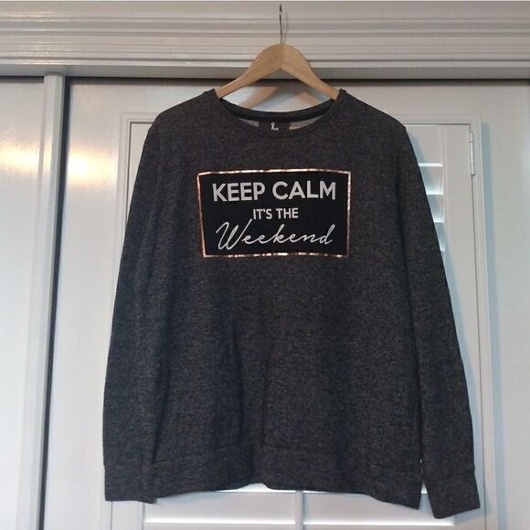 3 for $25! ATMOSPHERE KEEP CALM SWEATSHIRT! SIZE S - Picture 2 of 7